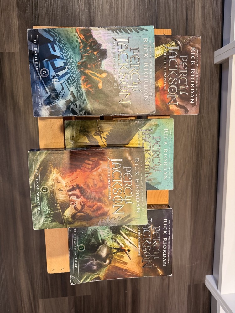 Percy Jackson and the Olympians Set of 1-5 Rick Riordan Paperback Series