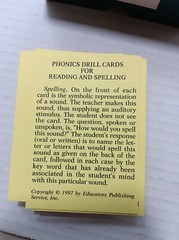 Phonics Drill Cards Teal Green Box 2002 Printing Teach Reading UPC 9780838802021