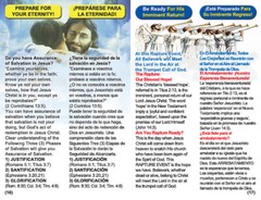 English/Spanish, RAPTURE Gospel Bible Tracts, 40 PK in 2 Covers, 20 Pages Ea.
