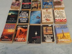 Lot of 20 Historical Fiction Paperbacks Random Mix of Books Romance Science Fict