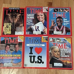 Vintage TIME Magazine 1984 Lot of 6 Reagan Bush Carl Lewis David Lean News