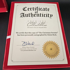 A Christmas Sweater Signed by Glenn Beck 1st Ed Box COA
