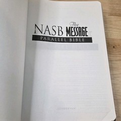 NASB / The Message Parallel Bible by Zondervan Staff 2004, Black Bonded Leather