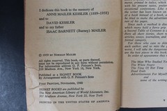Advertisements for Myself Norman Mailer 1960 First Printing Signet Book Literary