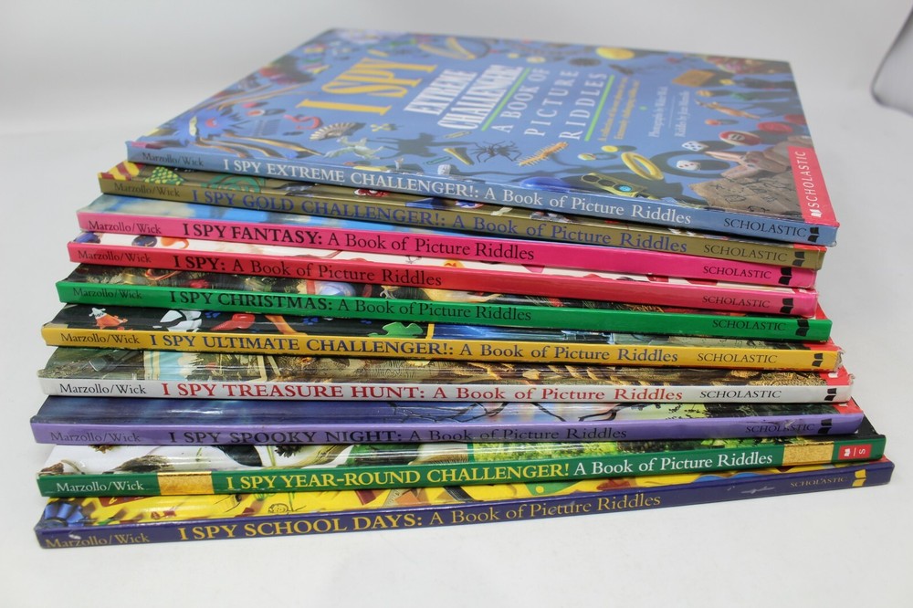 Lot of 5 of I SPY BOOKS A Book of Picture Riddles Hardcover – Random