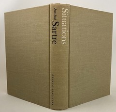 3 hardcover 1st editions by Jean Paul Satre SITUATIONS, COMMUNIST & PEACE, LIFE