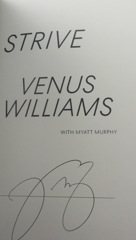 Strive 8 Steps to Find Your Awesome ✎ SIGNED ✎ Venus Williams Tennis 1st Ed NEW