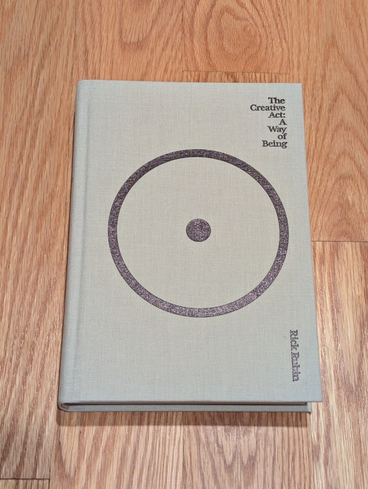 Creative Act : A Way of Being by Rick Rubin (2023, Hardcover)