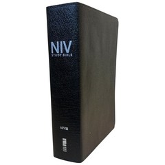 NIV Study Bible by Zondervan 2011 Black Leather with Silver Gilded Edges
