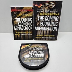 The Coming Economic Armageddon by Dr. David Jeremiah DVDs/BOOK/STUDY GUIDE Used
