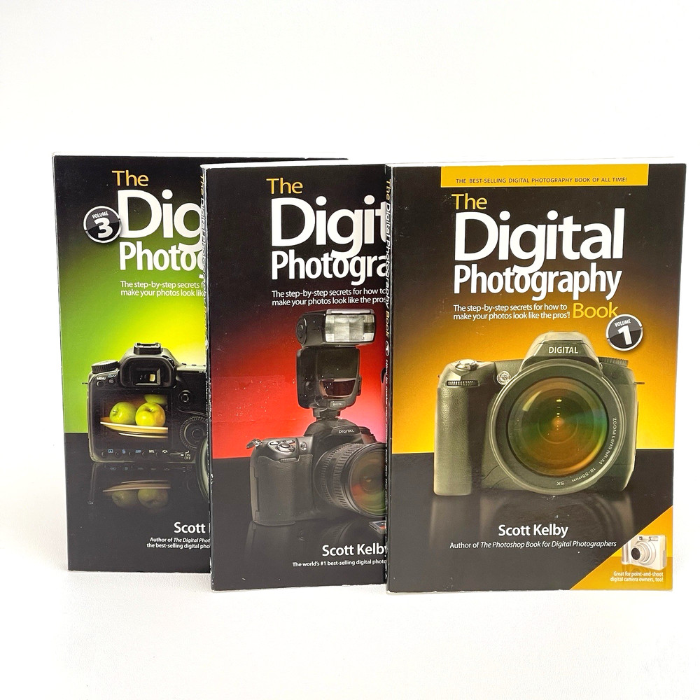 Digital Photography Volumes 1, 2, and 3 – Scott Kelby – Free Shipping