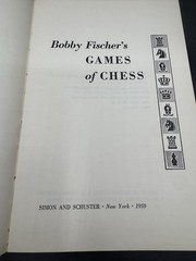 Bobby Fischer’s Games of Chess (1959, Hardcover) First Print