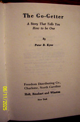 Peter B Kyne The Go-Getter Story That Tells You How To Be One Hardcover 62 Pages