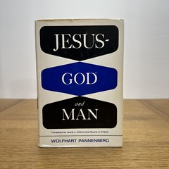 JESUS GOD AND MAN By Wolfhart Pannenberg Hardcover 1968 The Westminster Press DJ