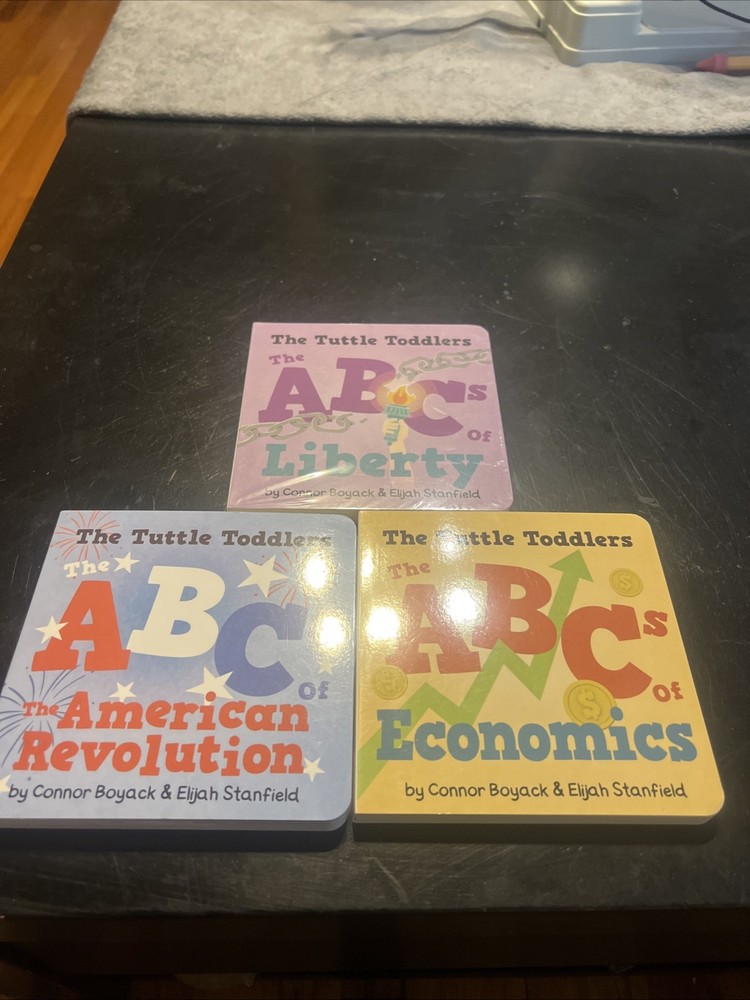 Lot of Tuttle Twins ABC’s Bundle by Connor Boyack /Elijah Stanfield Board Books