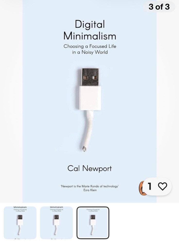 Digital Minimalism: Choosing a Focused Life in a Noisy World, Newport-SOFTCOVER