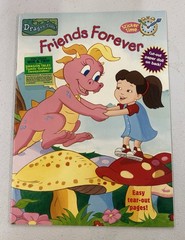 Vintage Dragon Tales Friends Forever Coloring Sticker Book Cut Out Doll Y2K