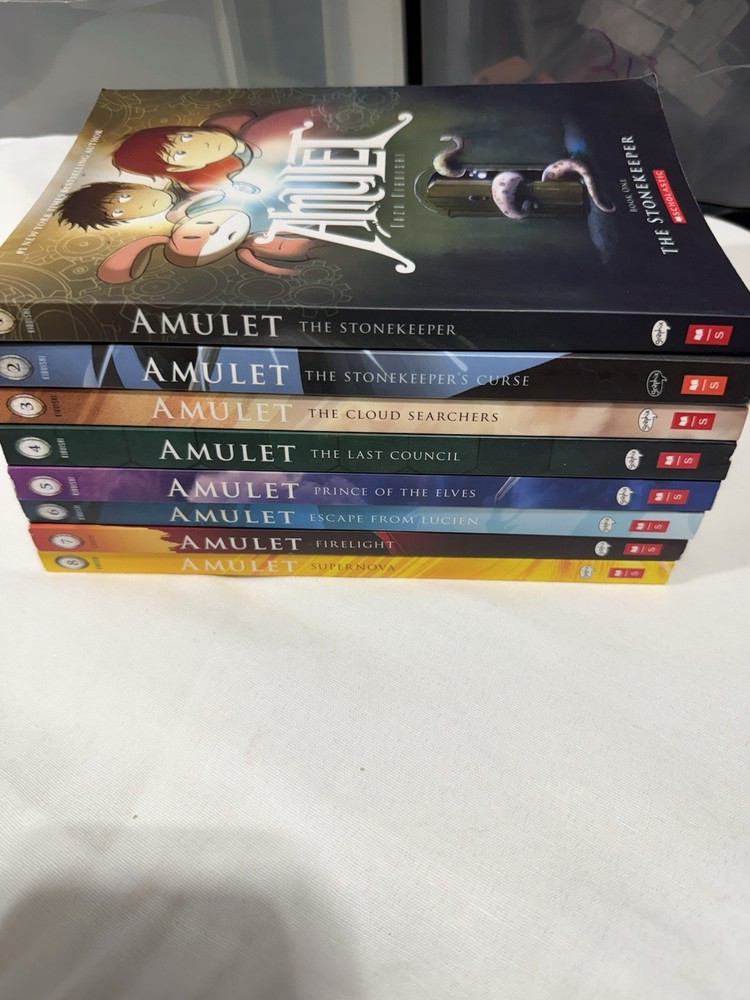 Amulet #1-8 Series Set Paperback 8 Book Collection Graphix By Kazu Kibuishi