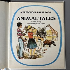 Vintage Preschool Press Hardcover „Animal Tales”, Good Condition