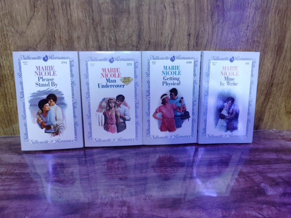 Marie Nicole Silhouette Romance Lot of 4 Vintage Paperbacks #373 #394 #440 #411