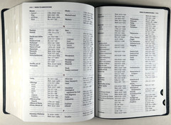 KJV Study Bible Black Genuine Leather Full Color Edition Indexed King James VG