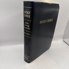 Holy Bible New Living Translation Red Letter Tyndale 1997 Black Faux Leather
