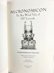 NECRONOMICON & ELDRITCH TALES of H.P. Lovecraft Set of 2 Deluxe Leather Classics