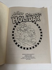 Arthur Holiday Color Fun Book – Paperback 30 pages