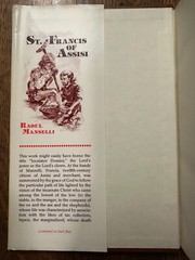 St. Francis of Assisi by Raoul Manselli 1988 HC/DJ CATHOLICISM SAINTS CHRISTIAN