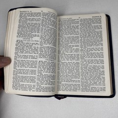 Bible Morocco Leather Compact Harper KJV DARK BLUE Thin