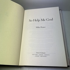 SO HELP ME GOD by Mike Pence **SIGNED Bk, 2022 First Edition First Printing HCDJ