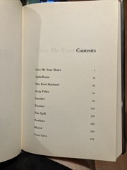 Joyce Carol Oates~GIVE ME YOUR HEART~SIGNED 1ST/DJ~