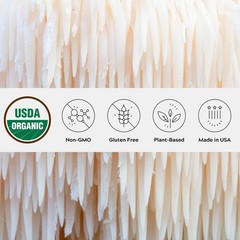 One Farm by WAAYB Organic Lion’s Mane Powder, 3.17 Ounce (Pack of 1)