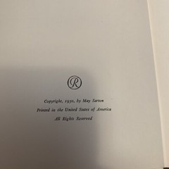 May Sarton Shadow Of A Man 1st Edition Rinehart 1950 $2.75 Pub Price Hc/dj