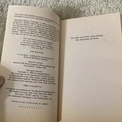 Vintage The Wanting Book Campbell Black Paperbacks From Hell PB First Edition