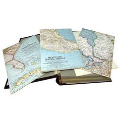 1960,1961: Lot Of 4 NATIONAL GEOGRAPHIC MAGAZINE BOUND VOLUMES Nice!! History