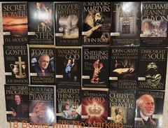 24 Christian Classic Book Lot: 18 CLEAN/UNMARKED/6 Bonus Tozer, Murray 6 w/ CDs