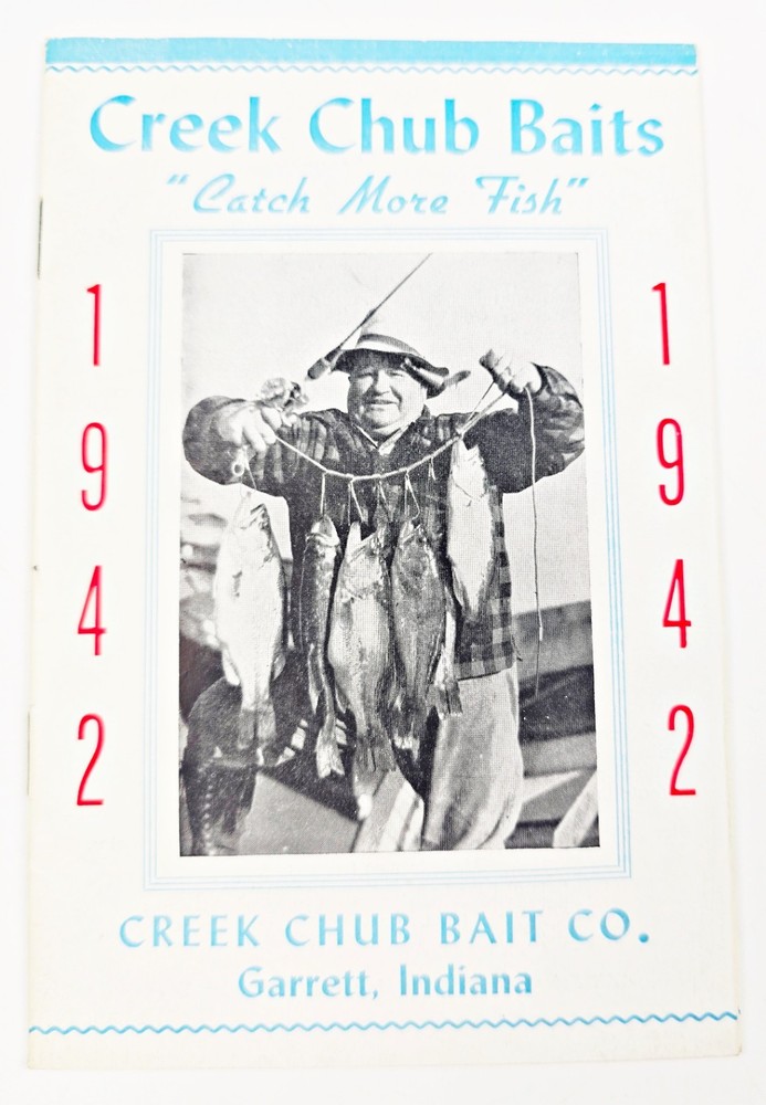 Extremely Rare 1942 Creek Chub Lures Wartime Expo Booklet EX Condition