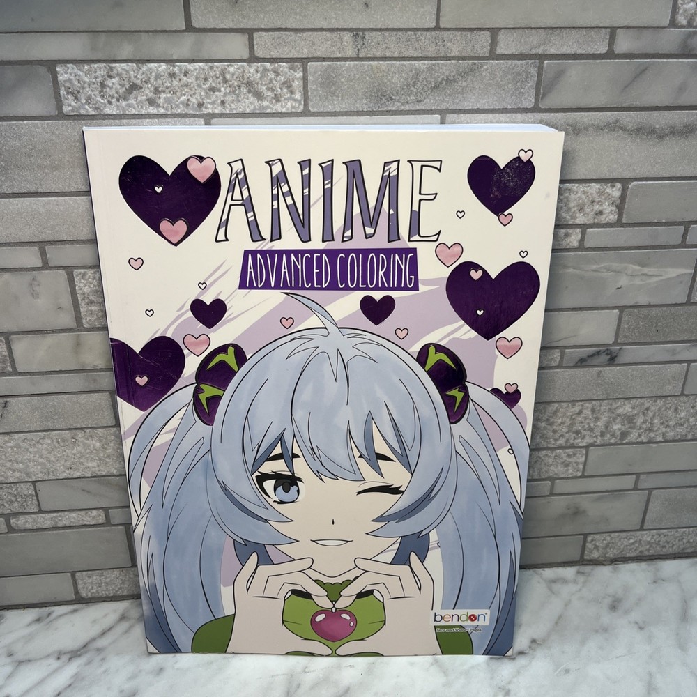 Anime Coloring Book „Advanced Coloring”, Bendon, anime coloring, girl & teens