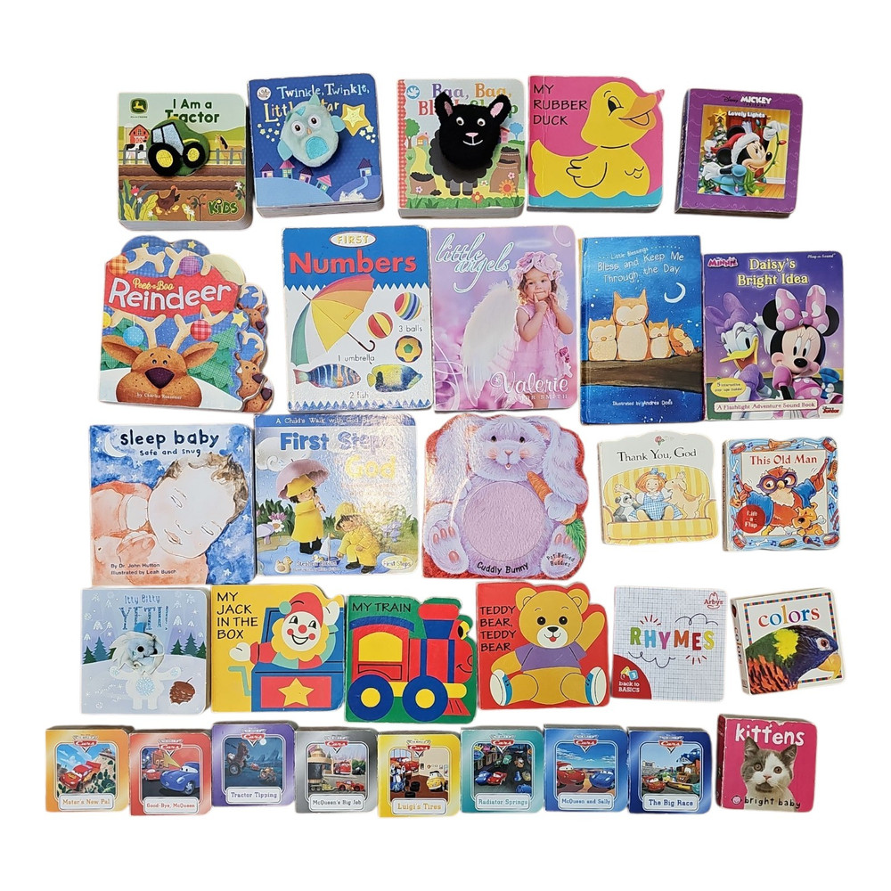 30 Children BOARD BOOK Lot Hardcover Baby Toddler Preschool Kids Small