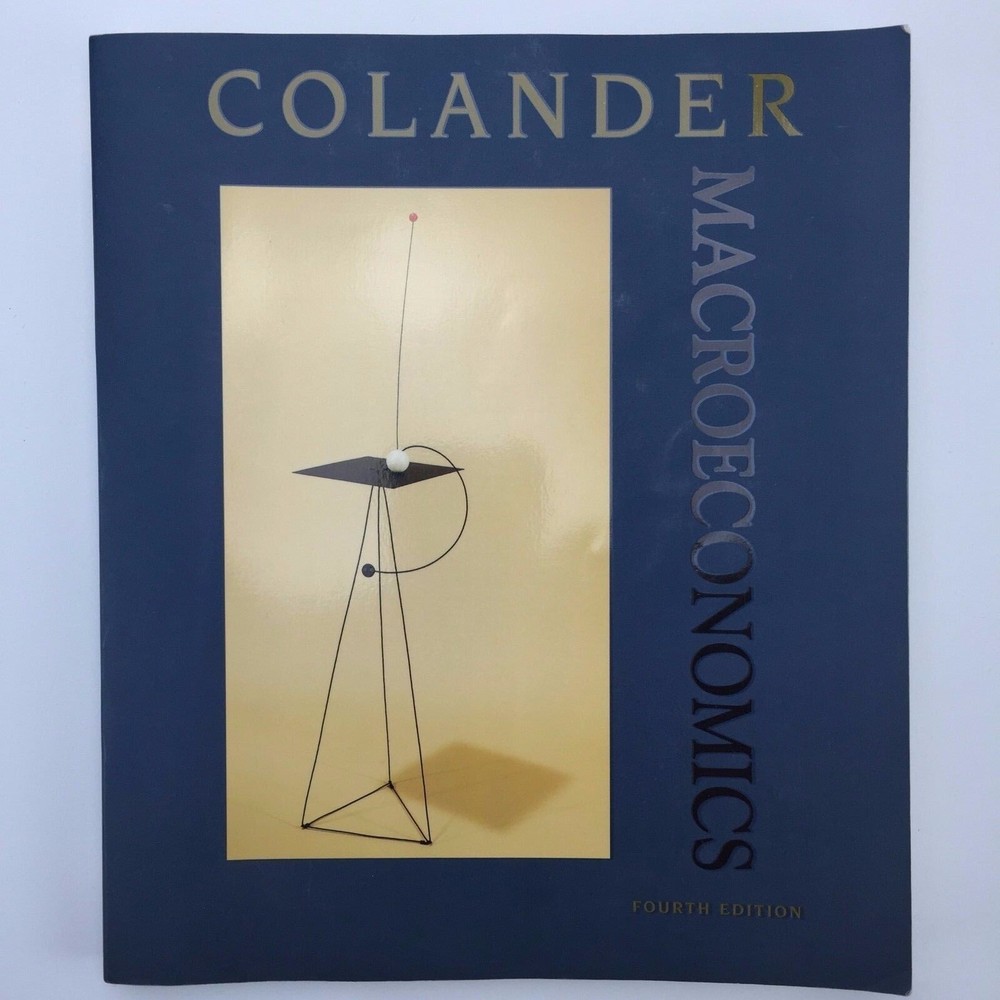 Macroeconomics Colander Business Fourth Edition Book