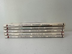 Vtg. The Gymnasts by Elizabeth Levy Lot of 5 Books #4,7,9,10, and 11 acceptable