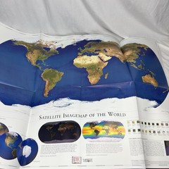 Millennium Edition DK World Atlas Large 12×18 w/ Box Made in USA Vintage 1999