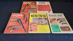 Lot of 5 Vintage Fawcett Books 323, 331, 418, 477, And 518 Gun Clection Books