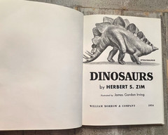 Dinosaurs by Herbert S. Zim Illus. by James Gordon Irving c.1976 Library Edition