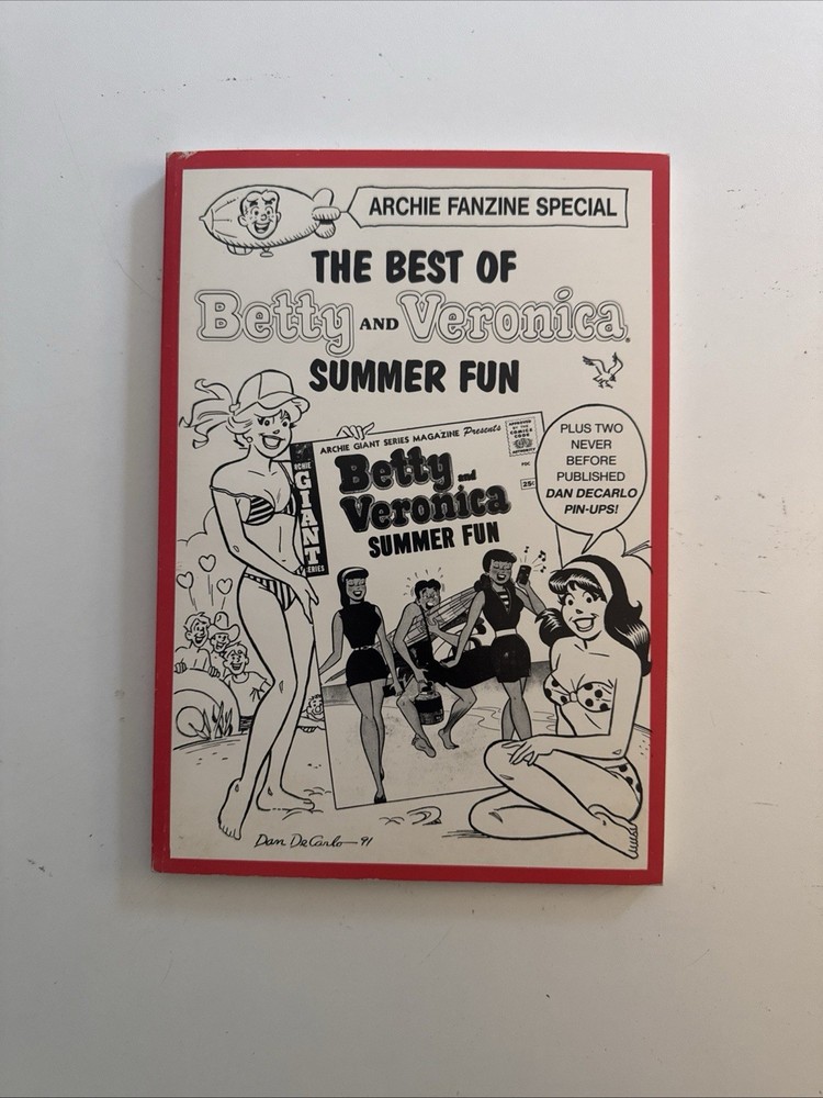 THE BEST OF BETTY AND VERONICA SUMMER FUN-DAN DECARLO-ARCHIE FANZINE-GGA-RARE!!