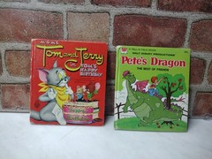 Lot of 6 – Vintage Mini Hardcover Children’s Books – Pete’s Dragon/Tom & Jerry +