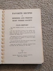 Album Of Lancaster County, PA 1971 Spiral-Bound Cookbook By Mary Ferree Society
