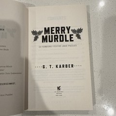 Merry Murdle: 25 Fiendishly Festive Logic Puzzles — G. T. Karber – Paperback