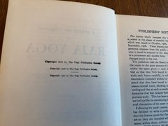 Raja Yoga or Mental Development – Yogi Ramacharaka HC 1934